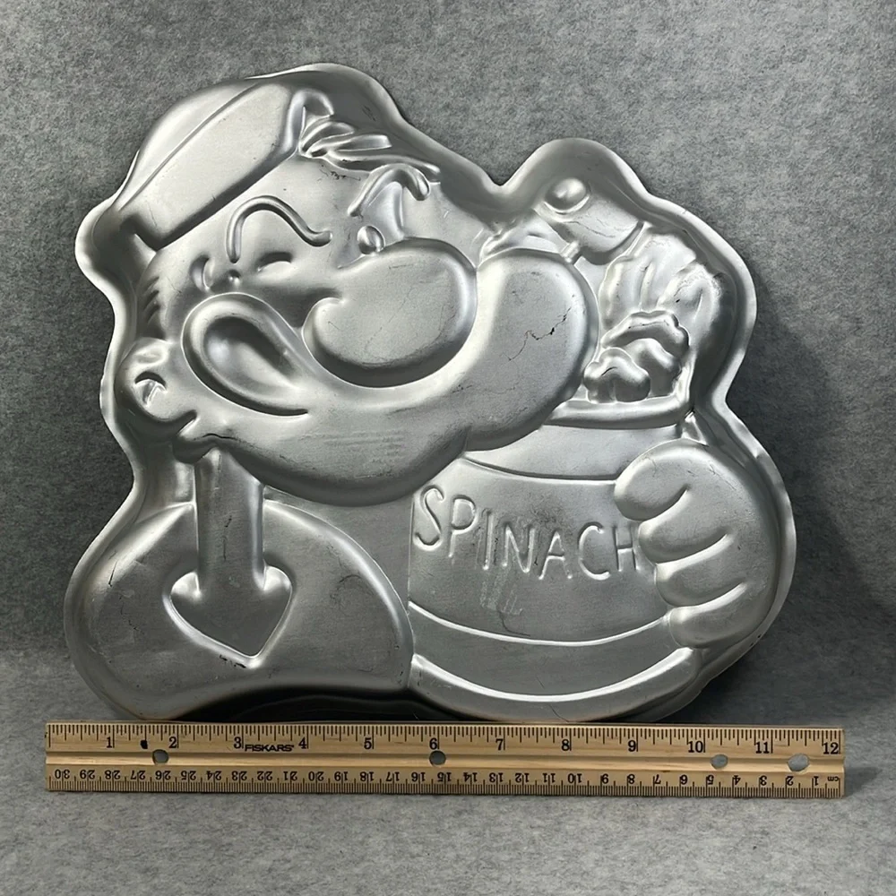 Wilton Popeye Cake Pan 1980 Vintage‎ Birthday Cartoon Collectible Bodybuilder